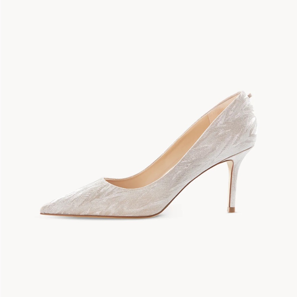 NIB 7or9 Mermaid 4.0 Metallic Silver/Gold Heels